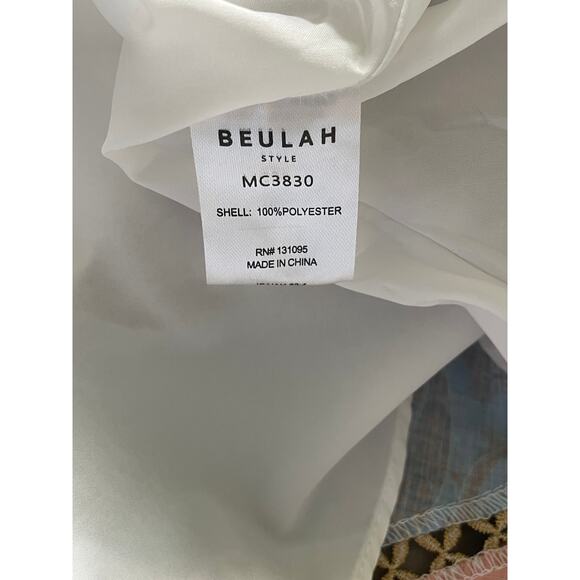 Beulah Mini Dress Striped Paisley Patchwork Small - Picture 13 of 13